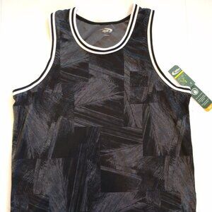 NWT MTA Sport Mens Black and Gray Muscle T-Shirt Size L